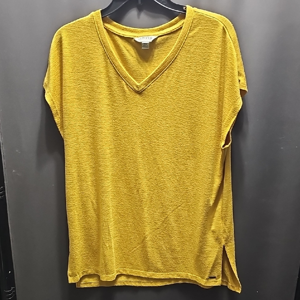 Orvis Mustard V-Neck Women's Tunic